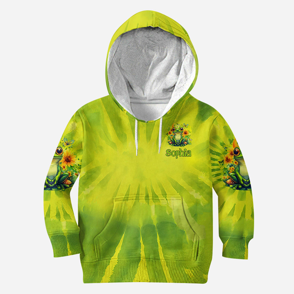 Just A Girl Who Love Frogs - Personalized Frog Hoodie and Leggings