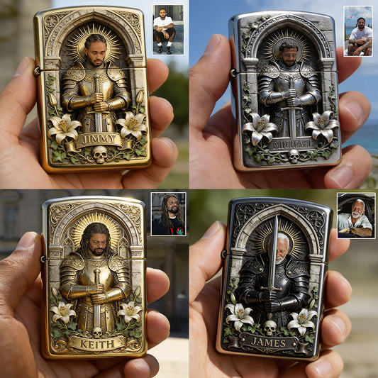 Knight Of God - Personalized Christian Lighter