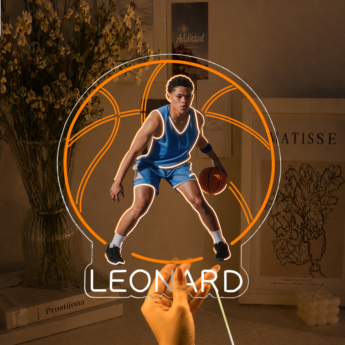 Jedes Foto, Jeder Sport - Personalisierte Neon LED Lichtsignatur