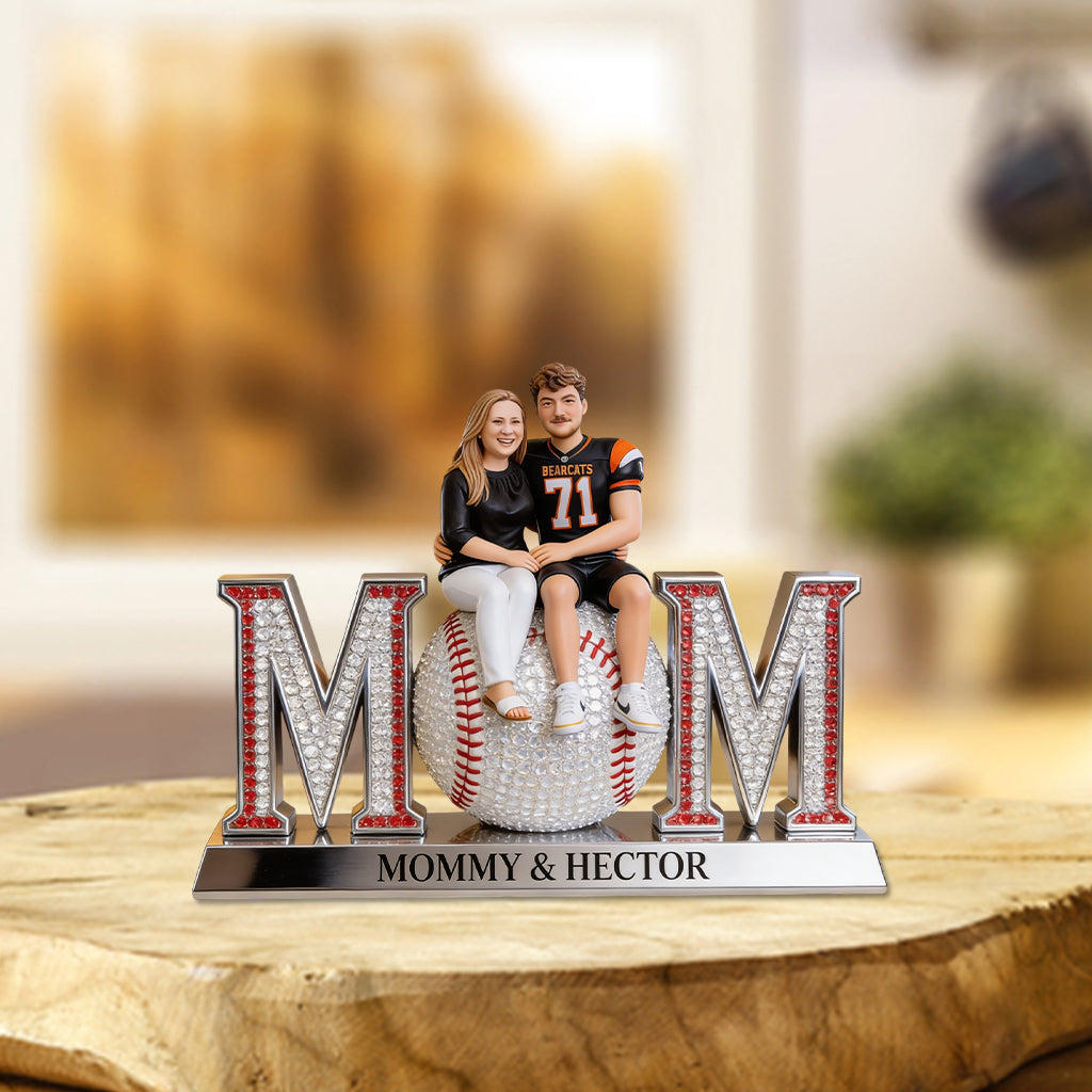 Custom Any Photo Gift For Baseball Mom - Personalized Baseball Custom Shaped Acrylic Plaque
