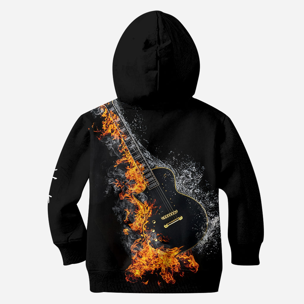 Blazing Guitar – Personalisiertes Shirt mit Gitarrenmotiv