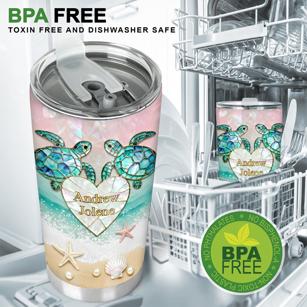 I Found You & You Found Me - Personalized Turtle Tumbler