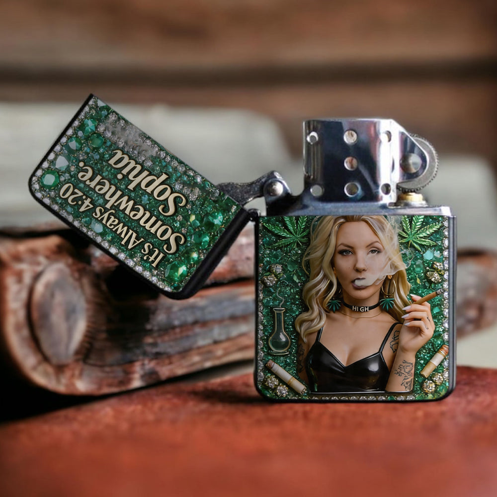 Passionné de Cannabis, Personnalisé à Partir de N'importe Quelle Photo - Briquet Personnalisé