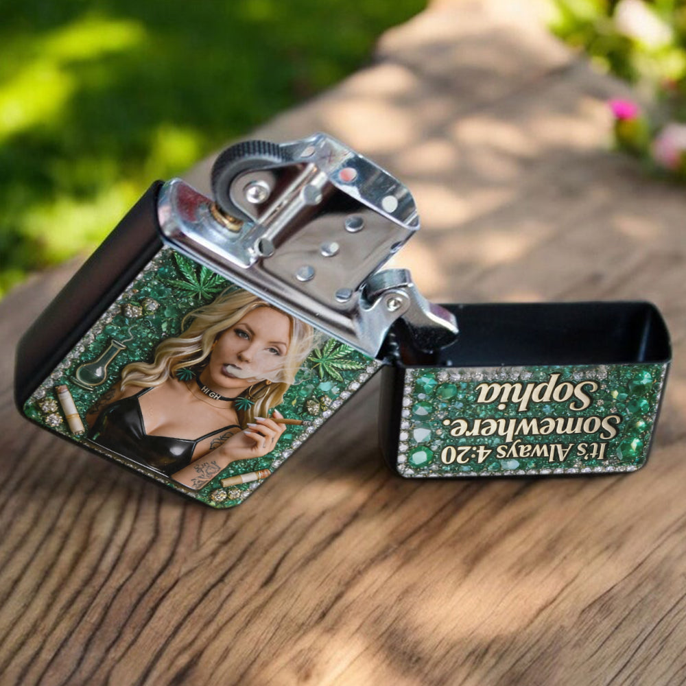Passionné de Cannabis, Personnalisé à Partir de N'importe Quelle Photo - Briquet Personnalisé