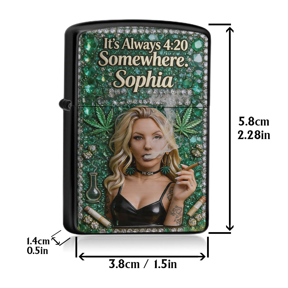 Passionné de Cannabis, Personnalisé à Partir de N'importe Quelle Photo - Briquet Personnalisé