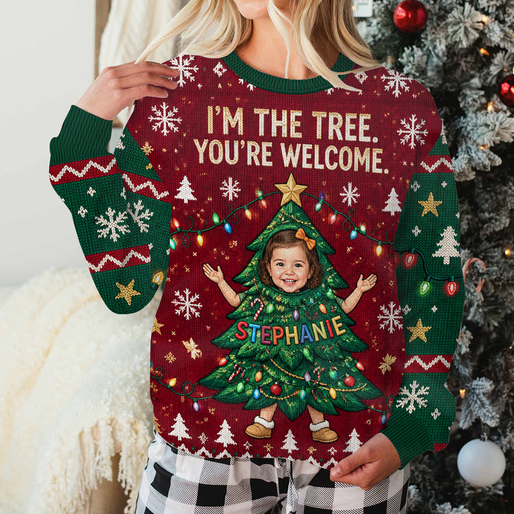 I'm The Tree - Personalized Kid Ugly Sweater