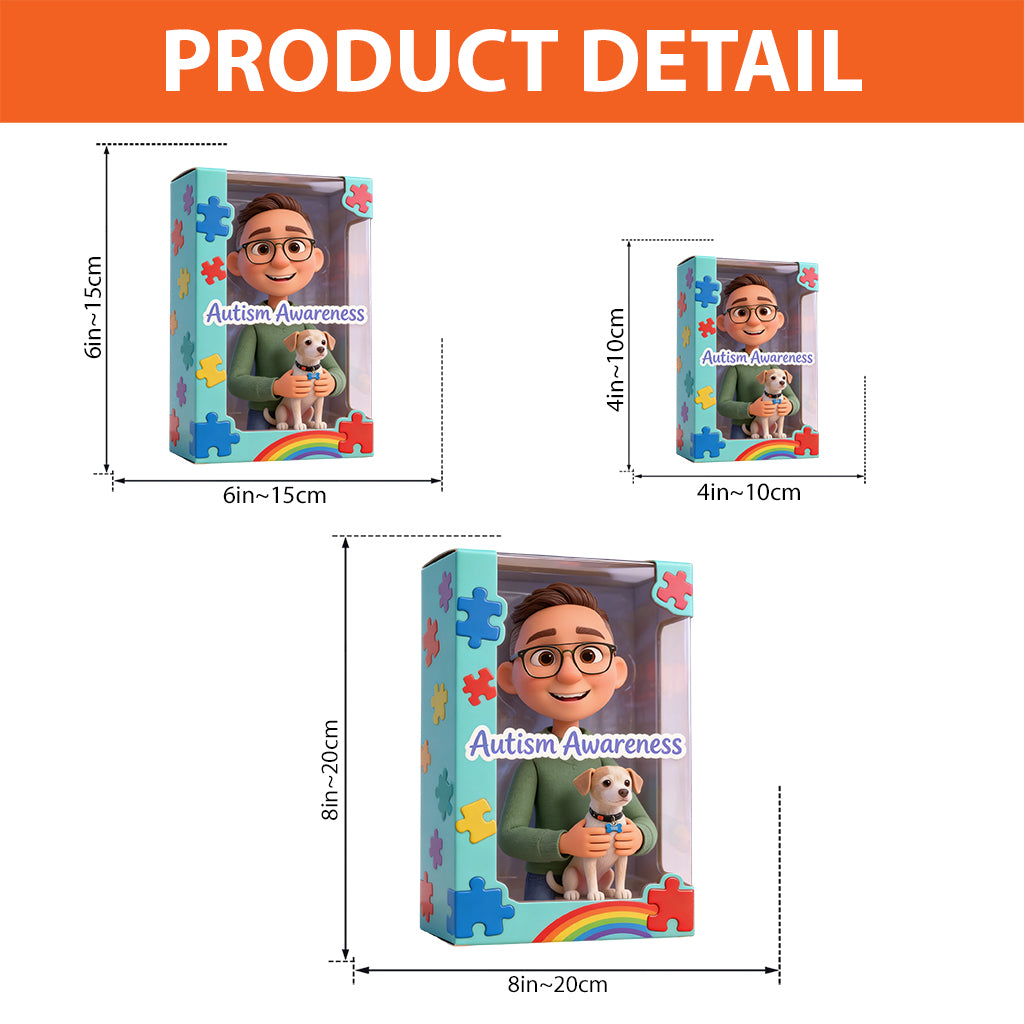 Sensibilisation à l'autisme - Plaque acrylique personnalisée de forme spéciale