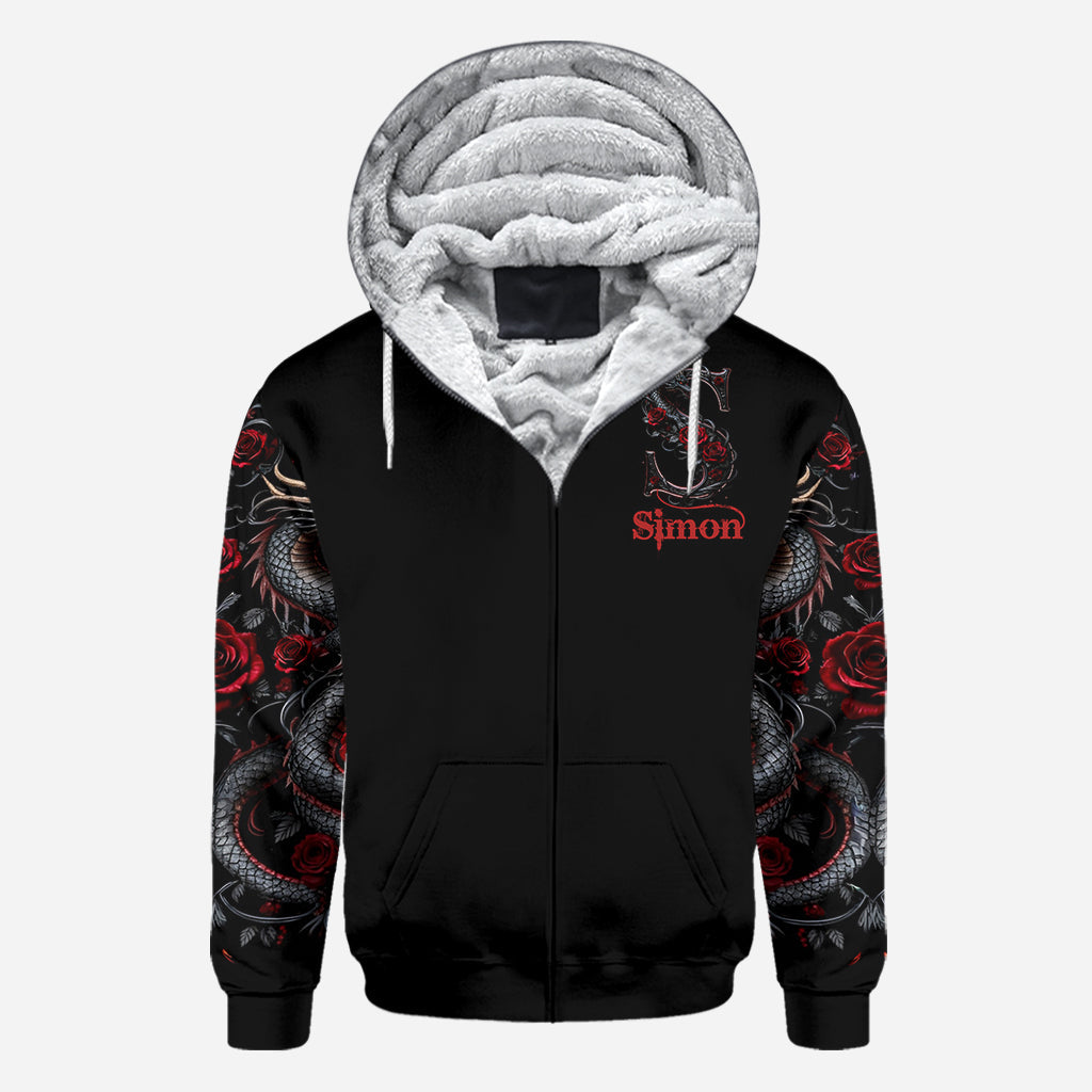 Dragon And Roses - Personalized Dragon All Over Shirt