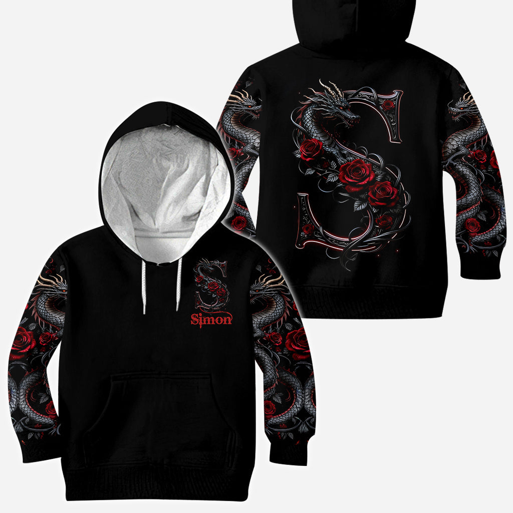 Dragon And Roses - Personalized Dragon All Over Shirt