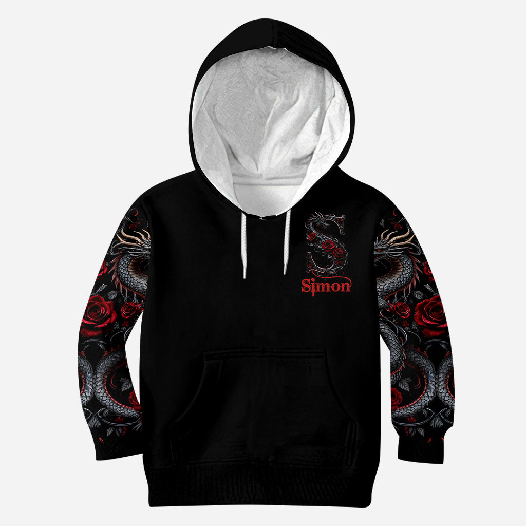 Dragon And Roses - Personalized Dragon All Over Shirt