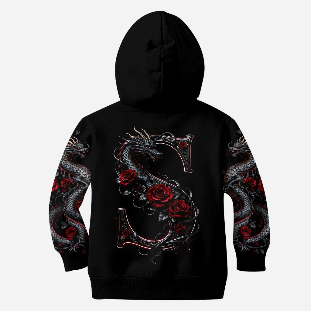 Dragon And Roses - Personalized Dragon All Over Shirt
