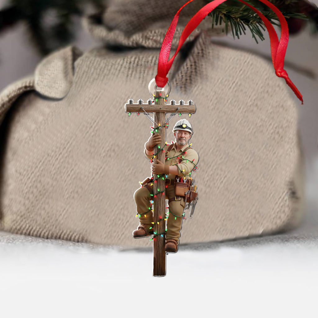 Keeping the Lights On - Personalized Lineman Ornament