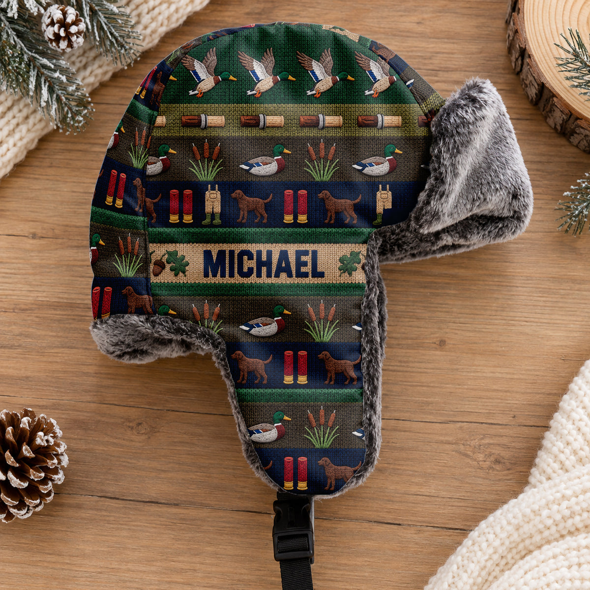 Duck Hunting - Personalized Hunting Trapper Hat