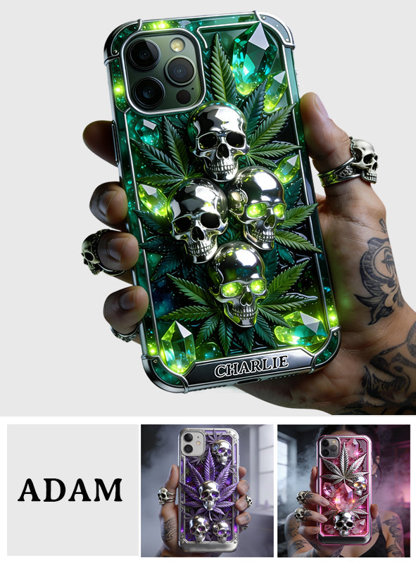 Smokers - Personalized Weed Full Print Phone Case & Phone Grip