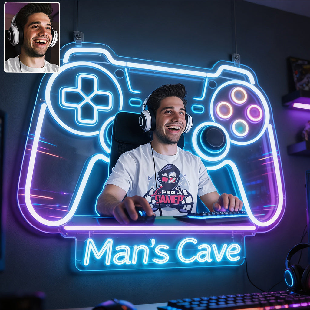 Gamer Raumdekoration - Personalisierte LED Licht Acrylschild