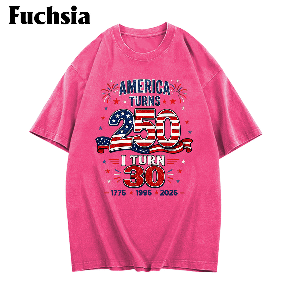Birthday Gift - Personalized Birthday Washed T-Shirt