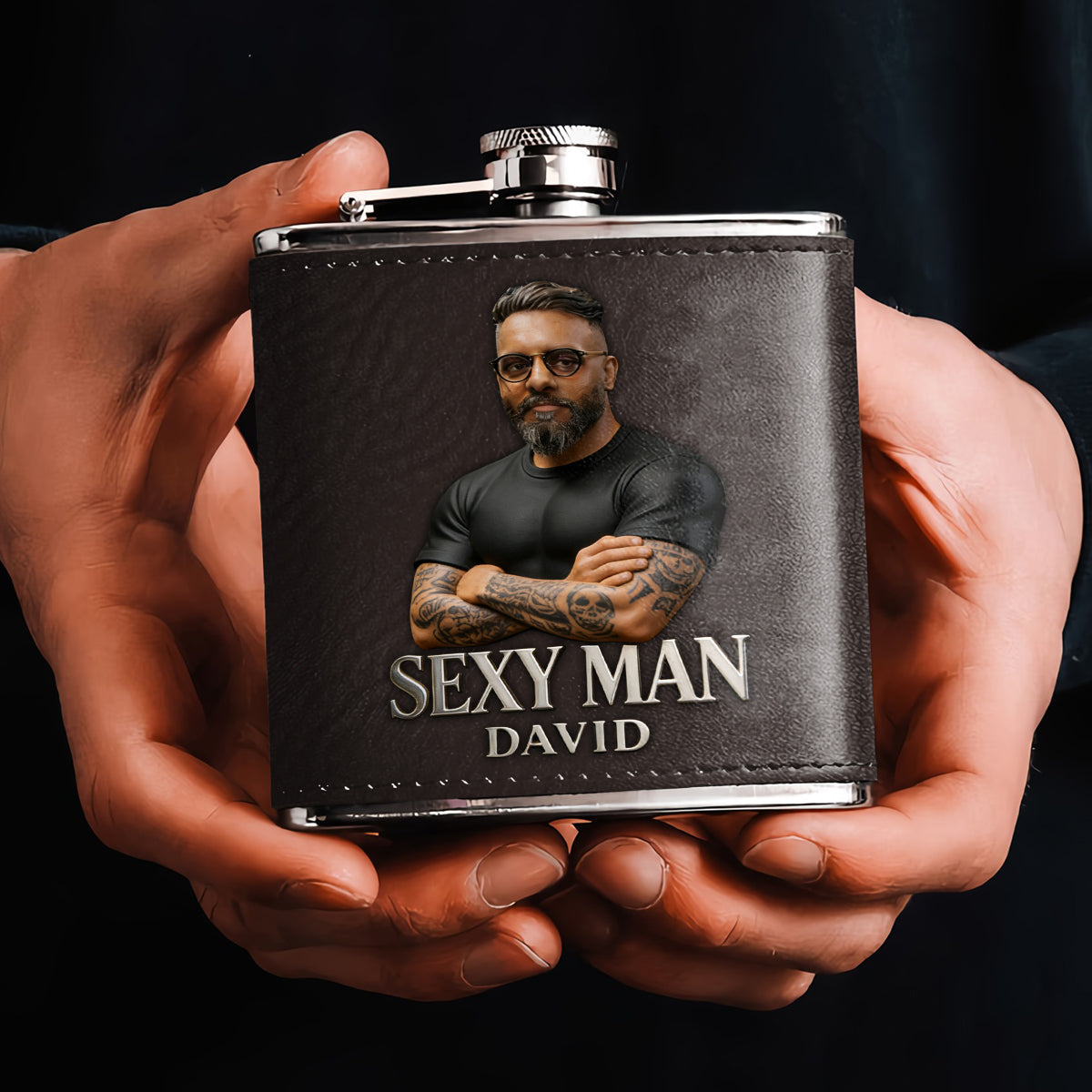 Luxuriöse Geschenke für Männer - Individuell vom Foto - Personalisierte Vater-Thermoskanne