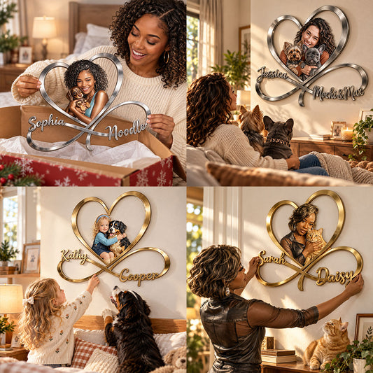 A Bond That Can't Be Broken - Personalized Dog 3D Printed Cut Metal Sign