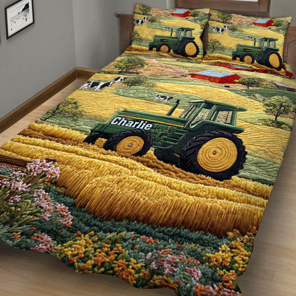 Farm Life - Personalized Farmer Quilt Set