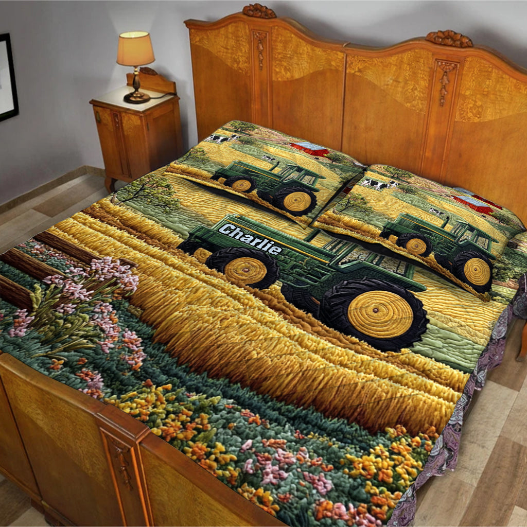 Farm Life - Personalized Farmer Quilt Set