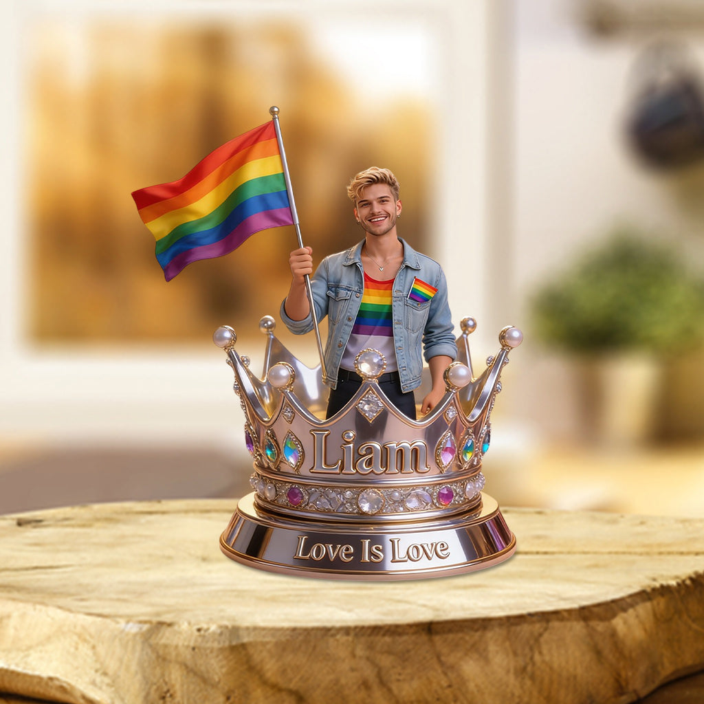 Liebe ist Liebe - Personalisierte LGBT Unterstützung Acrylplakette