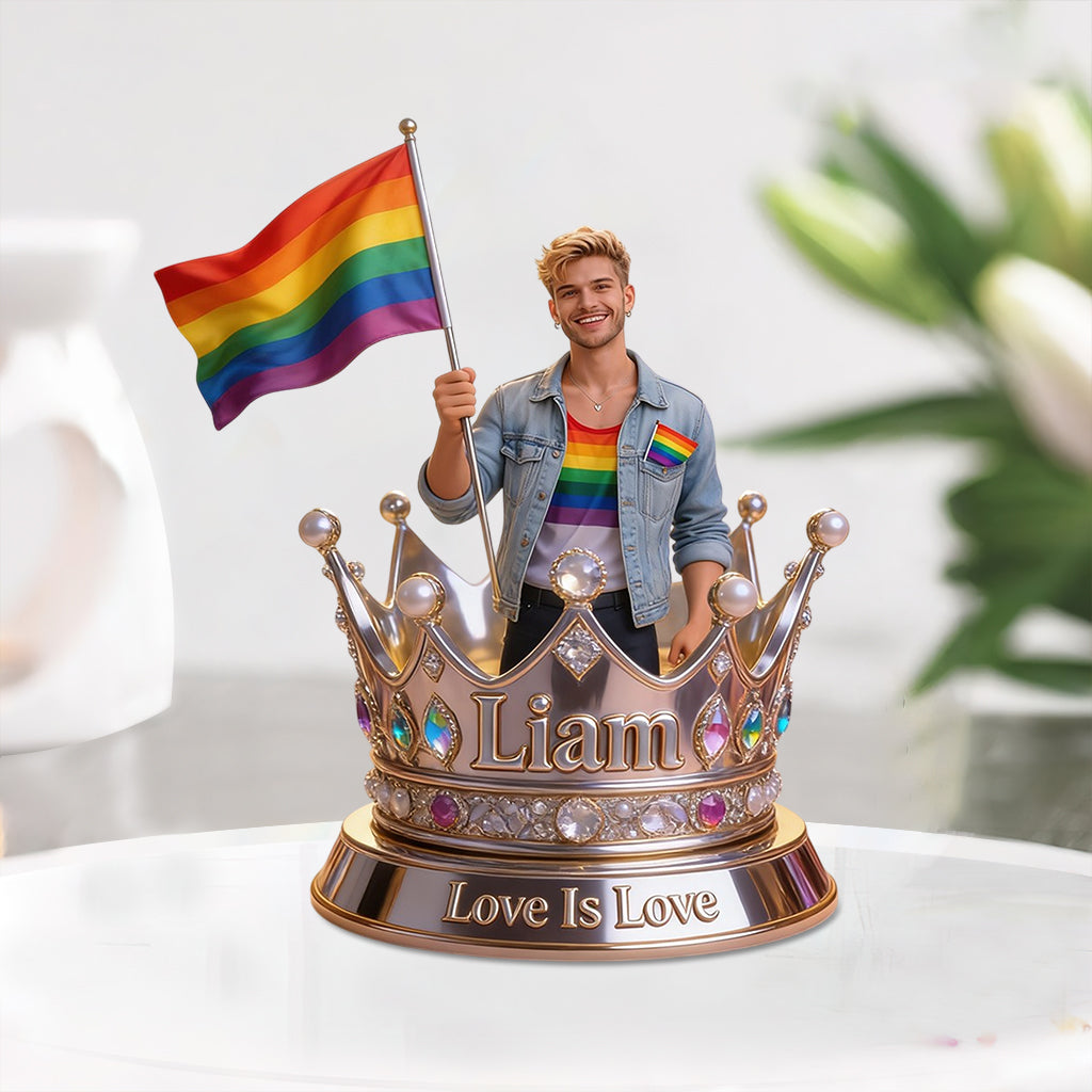 Liebe ist Liebe - Personalisierte LGBT Unterstützung Acrylplakette