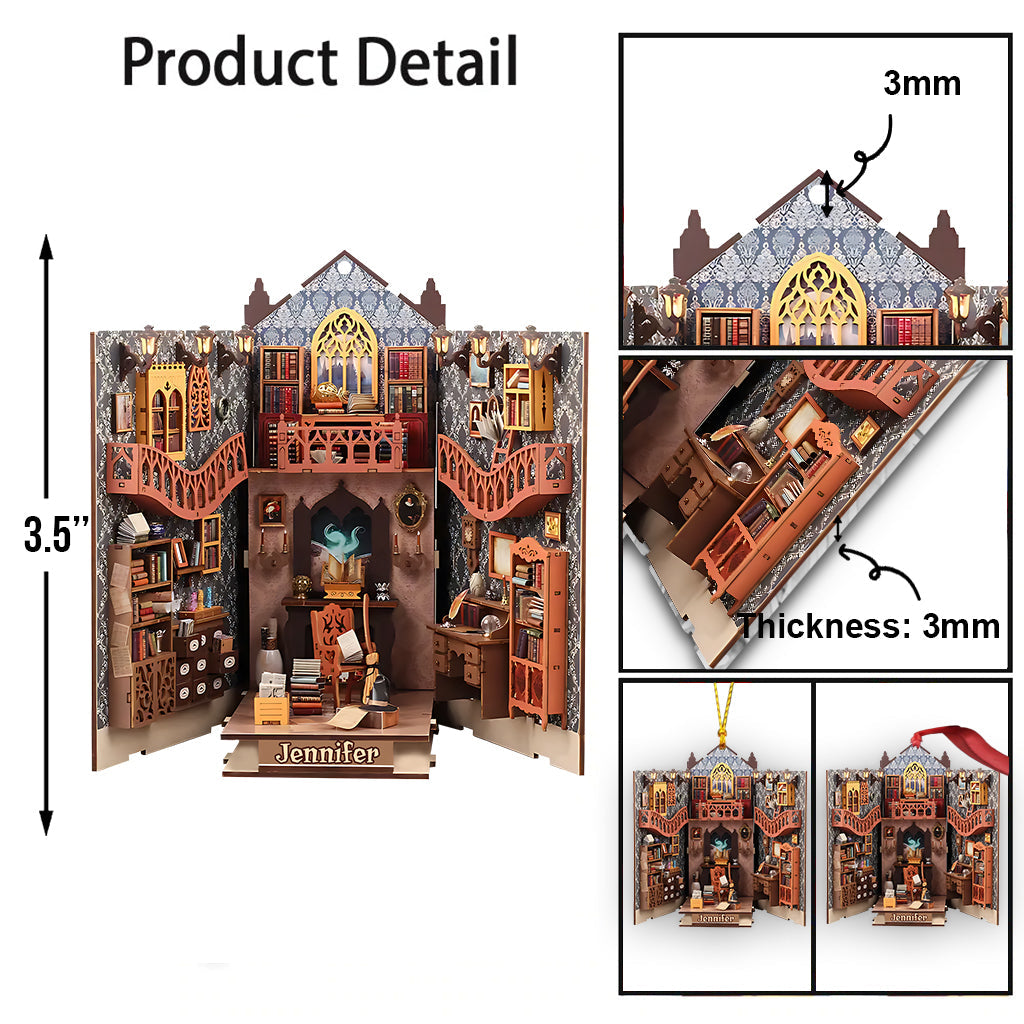 Mystery Reading Room - Personalized Book Ornament