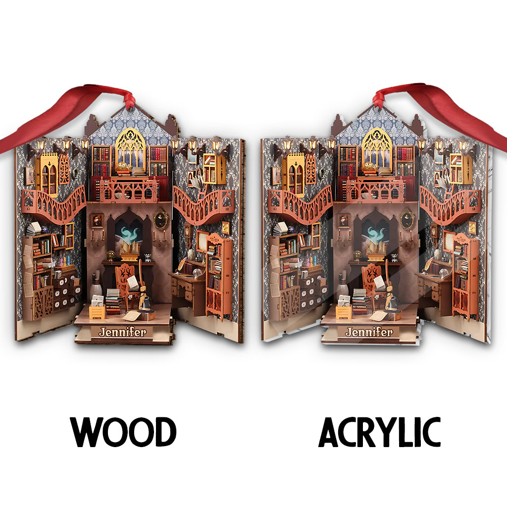 Mystery Reading Room - Personalized Book Ornament