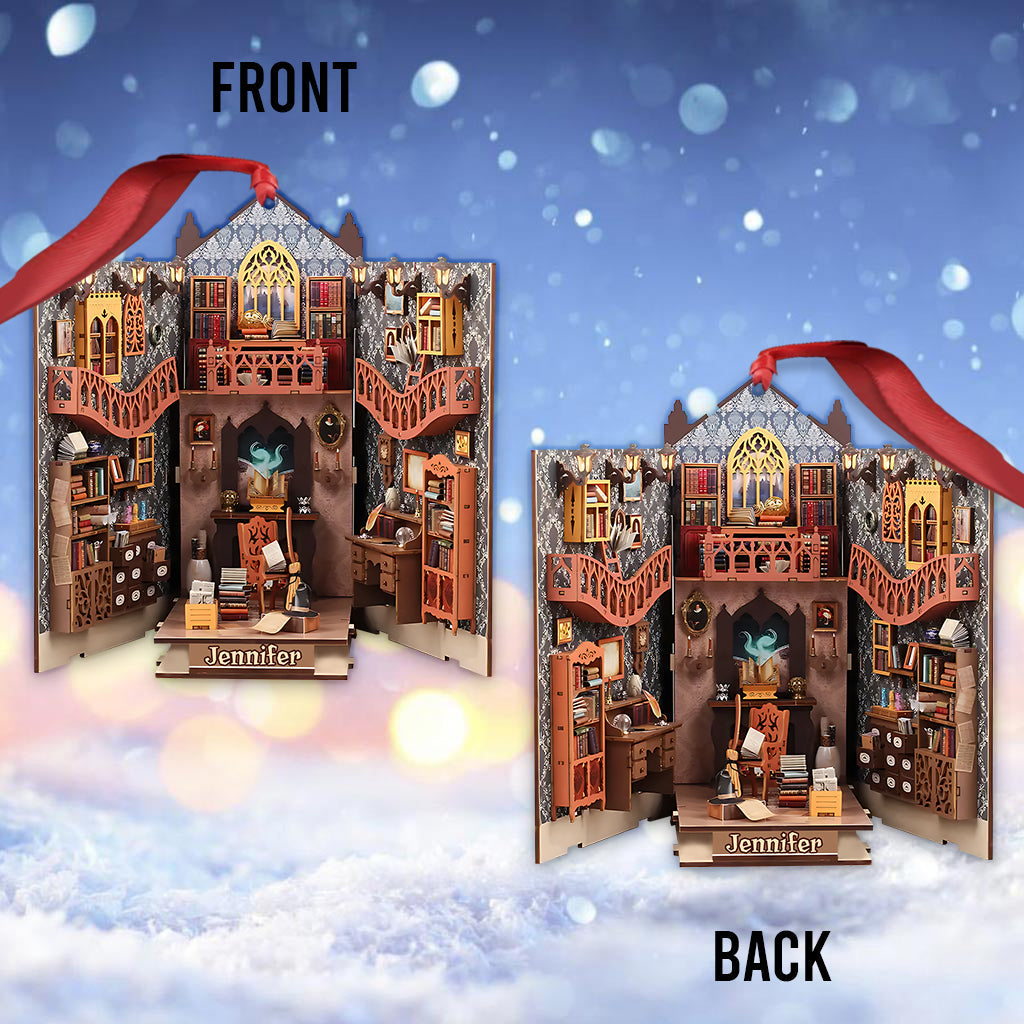 Mystery Reading Room - Personalized Book Ornament