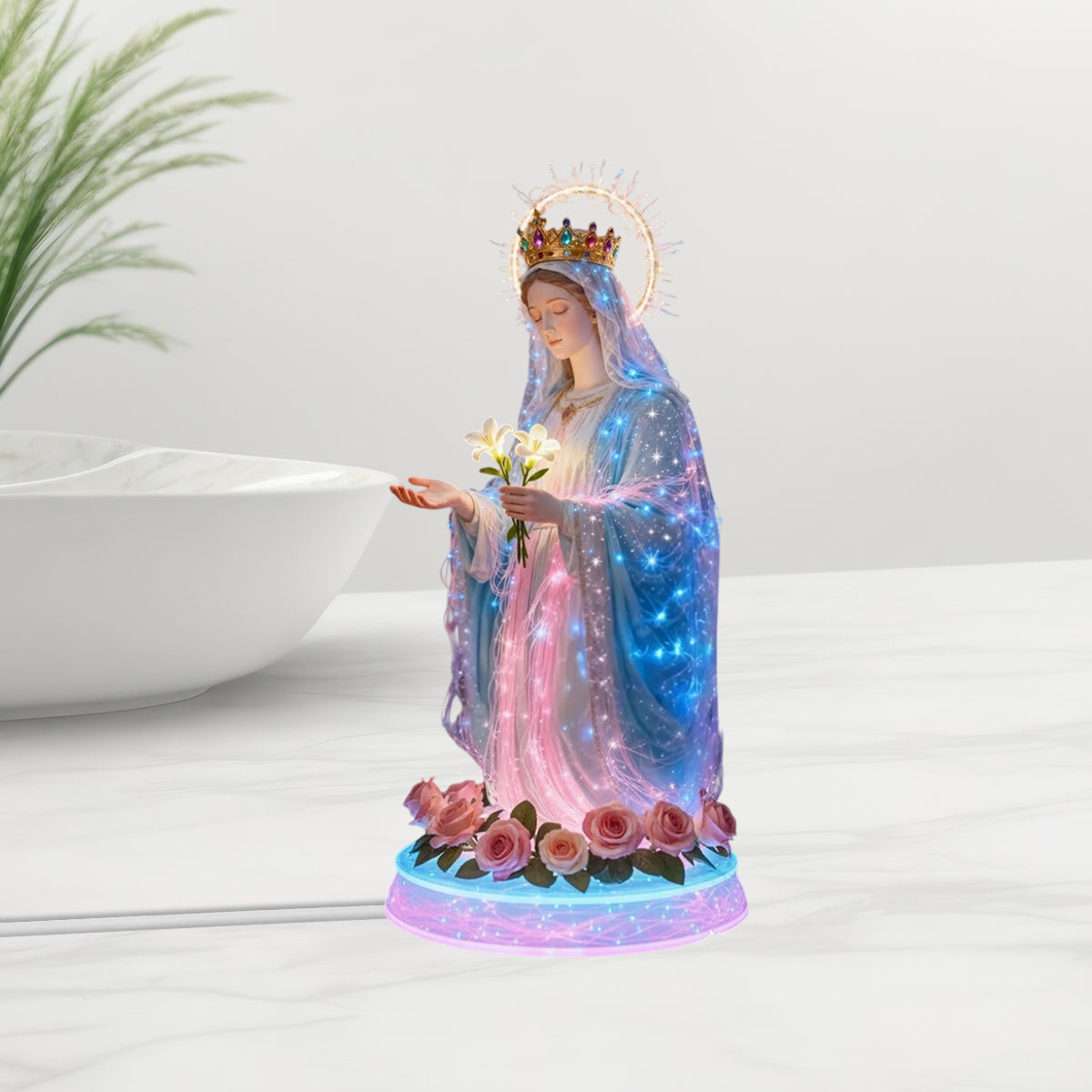 Faith And Grace - Christian Acrylic LED Night Light