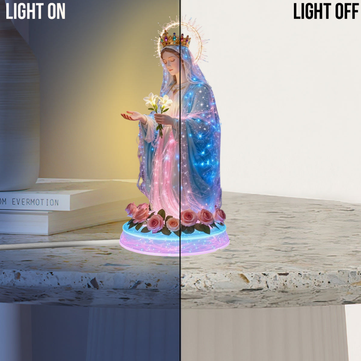 Faith And Grace - Christian Acrylic LED Night Light