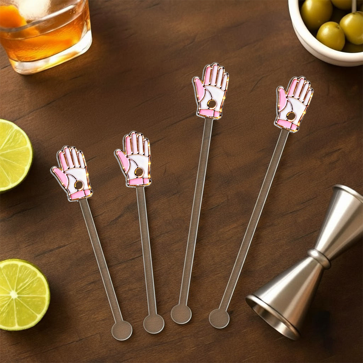 Just A Girl Who Loves Golf - Personalized Golf Set Accent Mug with Acrylic Stirrers