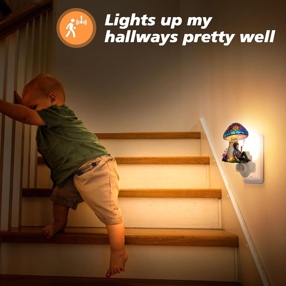 Magic Smoking Mushroom - Personalized Hippie Acrylic Plug-In Night Light