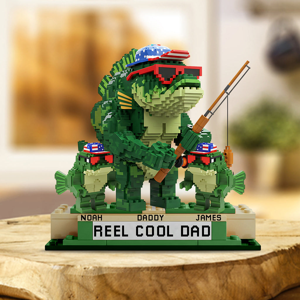 Reel Cool Dad, Grandpa - Personalized Father Custom Shaped Acrylic Plaque