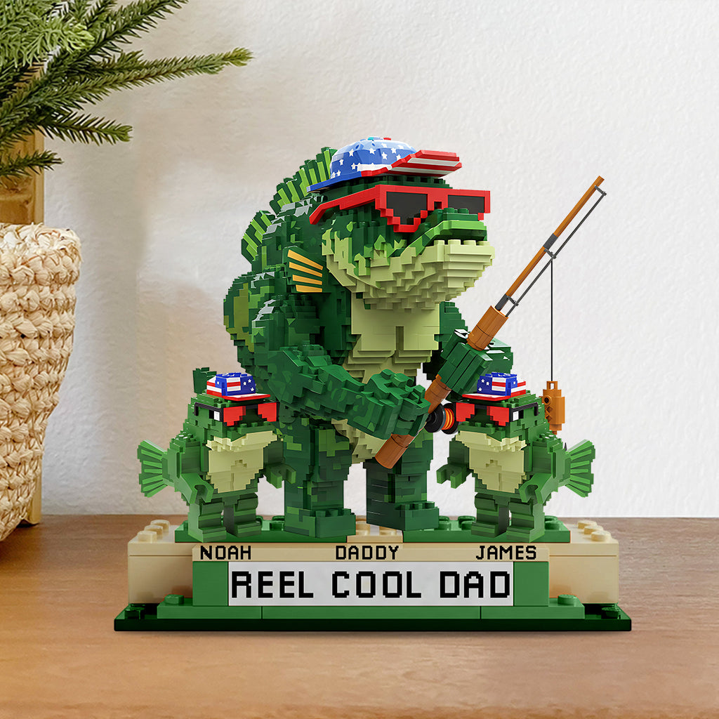 Reel Cool Dad, Grandpa - Personalized Father Custom Shaped Acrylic Plaque