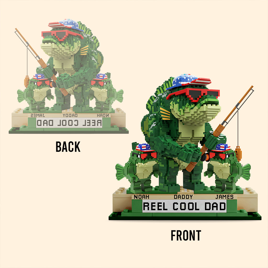 Reel Cool Dad, Grandpa - Personalized Father Custom Shaped Acrylic Plaque