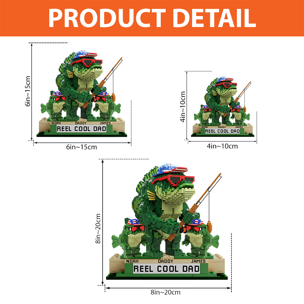 Reel Cool Dad, Grandpa - Personalized Father Custom Shaped Acrylic Plaque