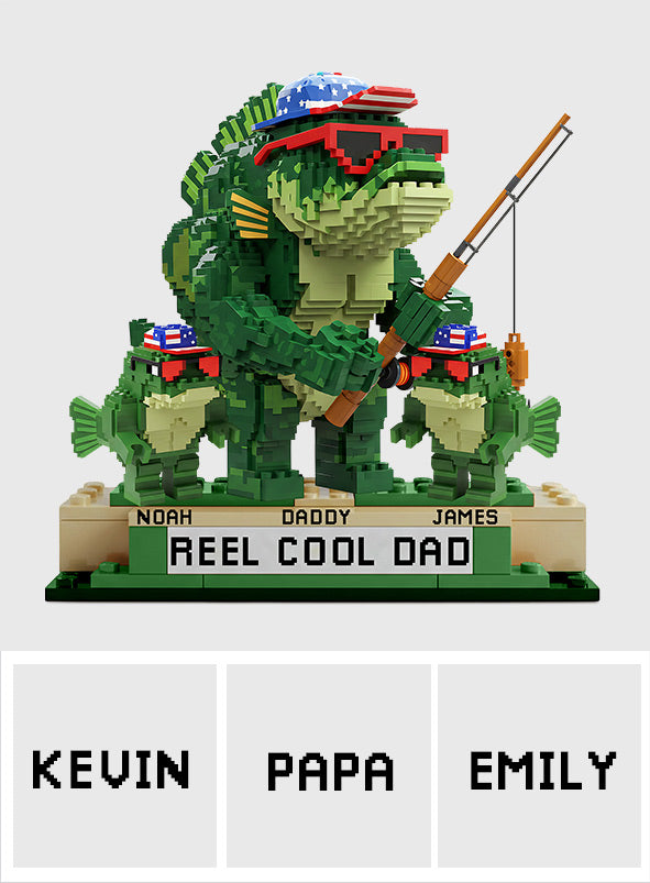 Reel Cool Dad, Grandpa - Personalized Father Custom Shaped Acrylic Plaque