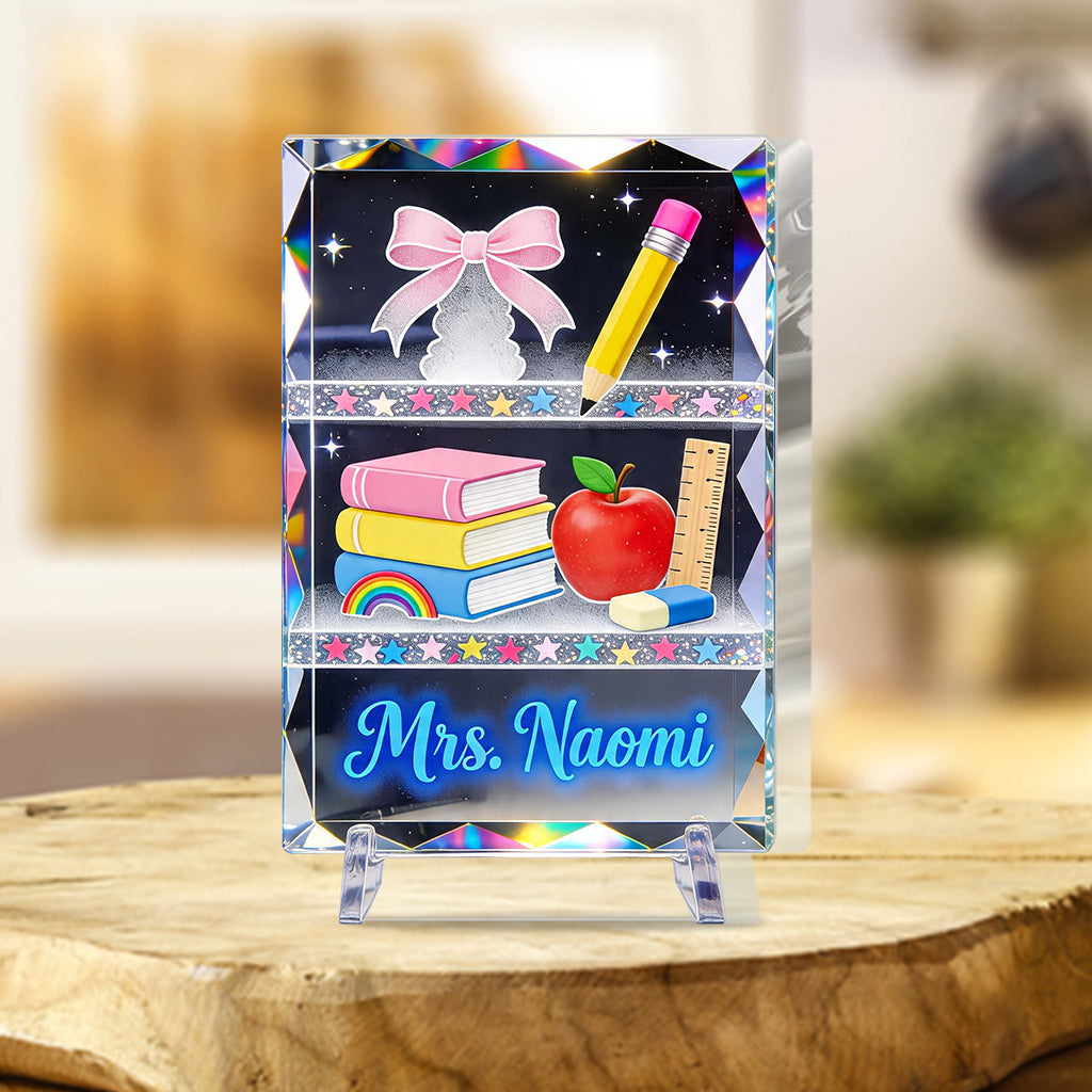 Kawaii School Teacher Gift Personalized - Personalized Teacher Custom Shaped Acrylic Plaque