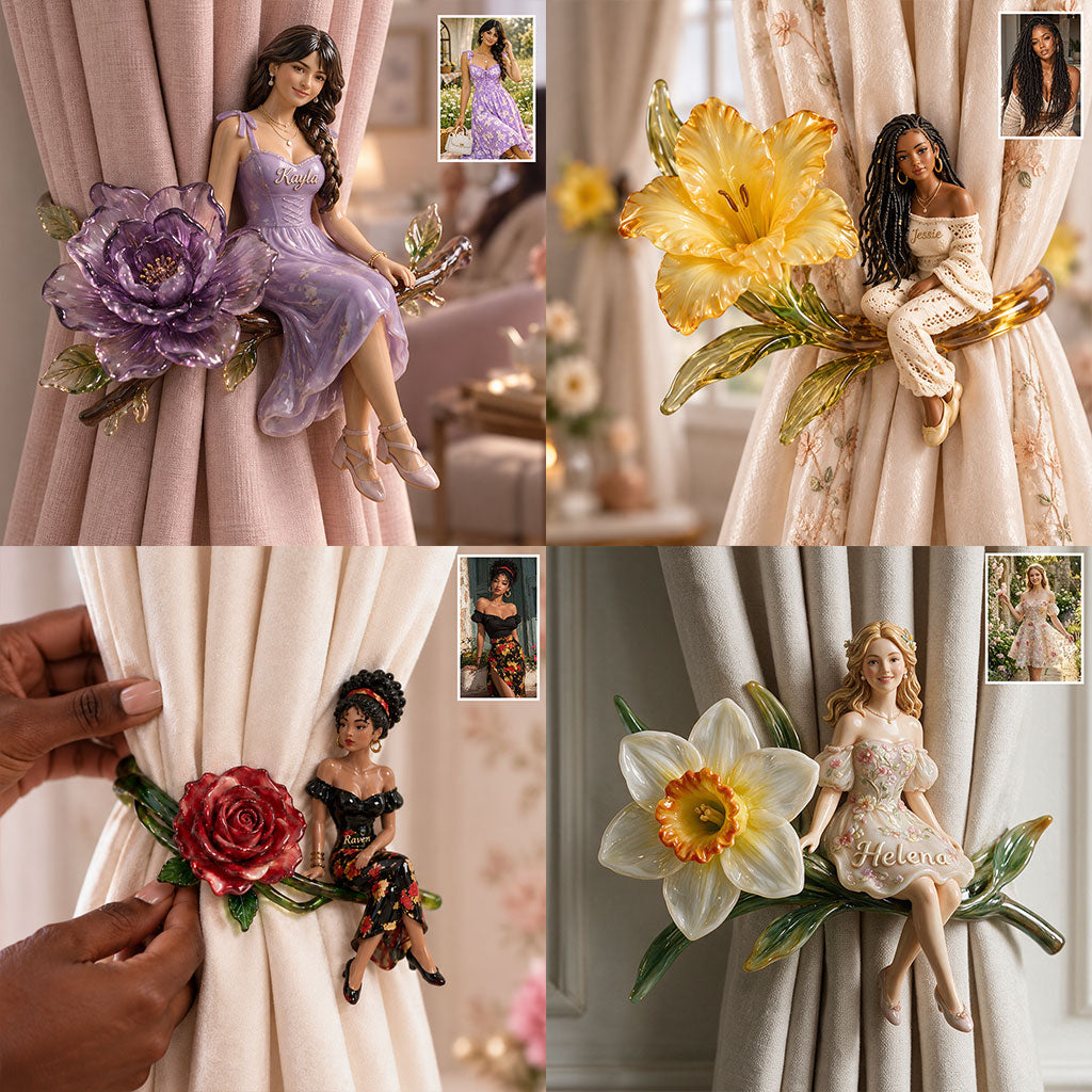 Bloom Within - Attache-rideau personnalisé pour l'amour de soi