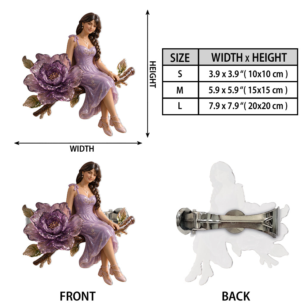 Bloom Within - Attache-rideau personnalisé pour l'amour de soi