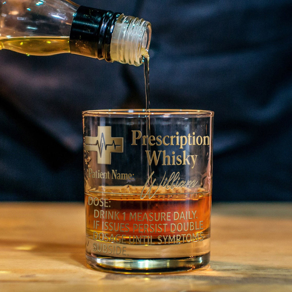 Drink 1 Measure Daily - Personalized Whisky Whiskey Glass
