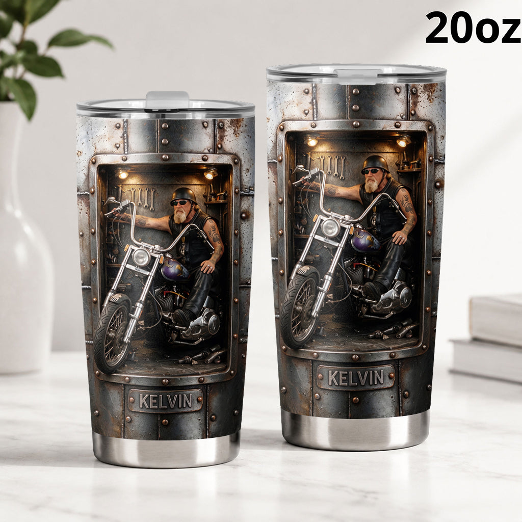 Fueled By Freedom - Personalized Biker Tumbler