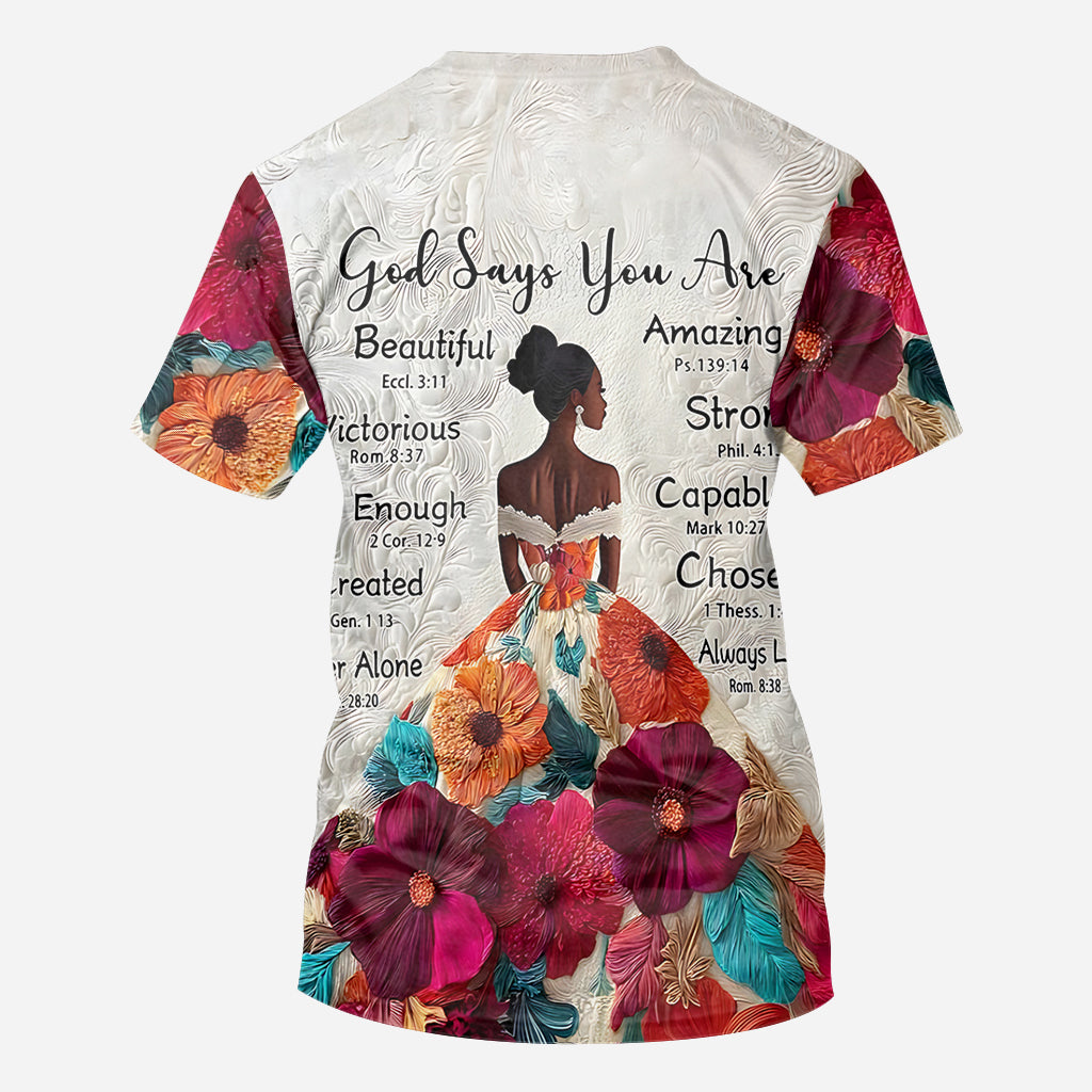 Gott sagt, du bist es – personalisiertes T-Shirt für Afroamerikaner