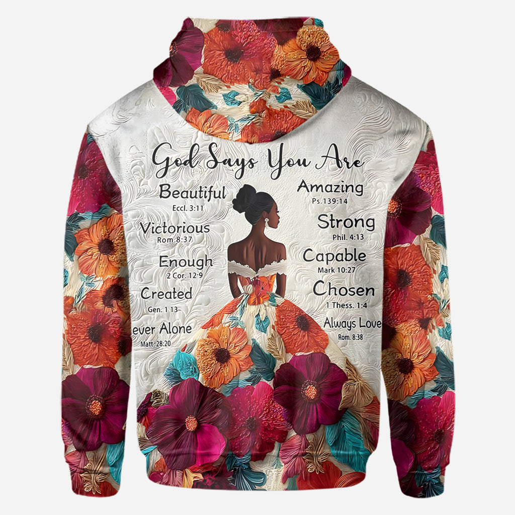 Gott sagt, du bist es – personalisiertes T-Shirt für Afroamerikaner