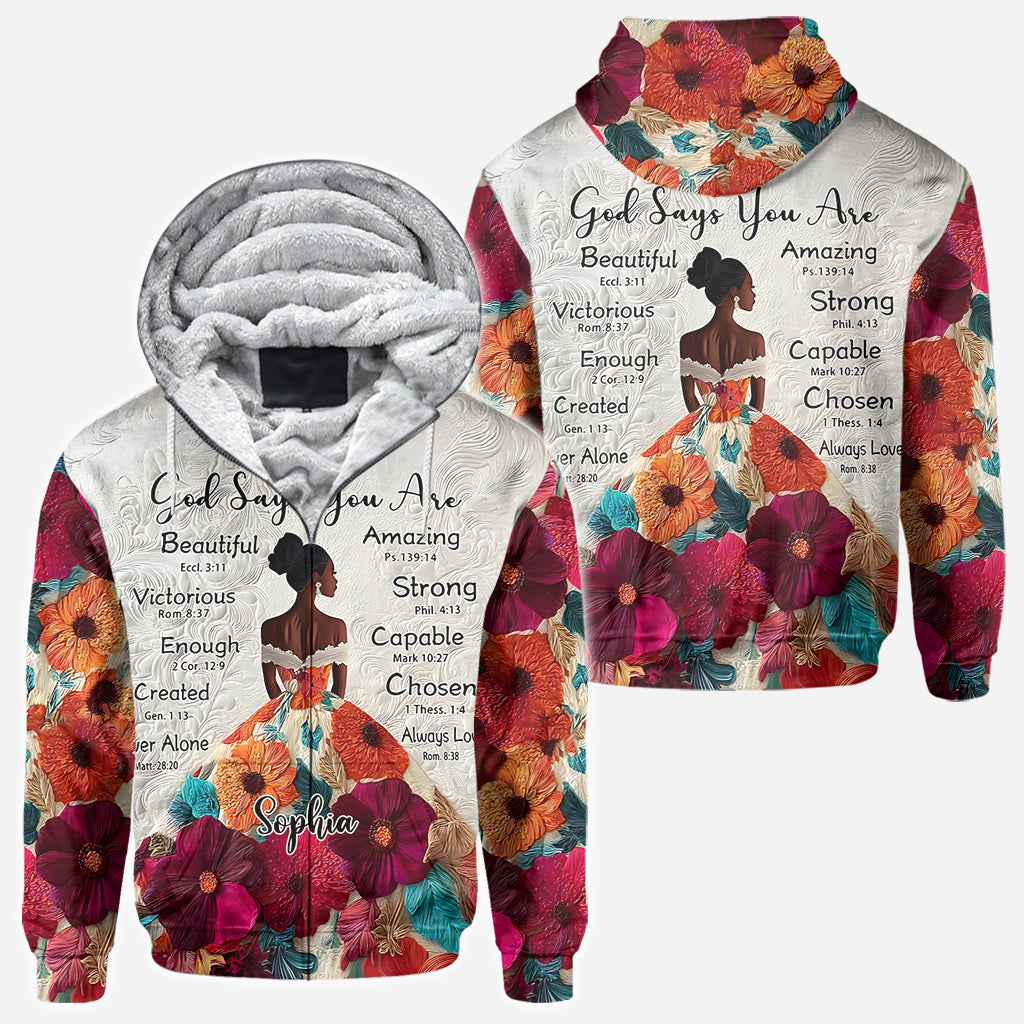 Gott sagt, du bist es – personalisiertes T-Shirt für Afroamerikaner