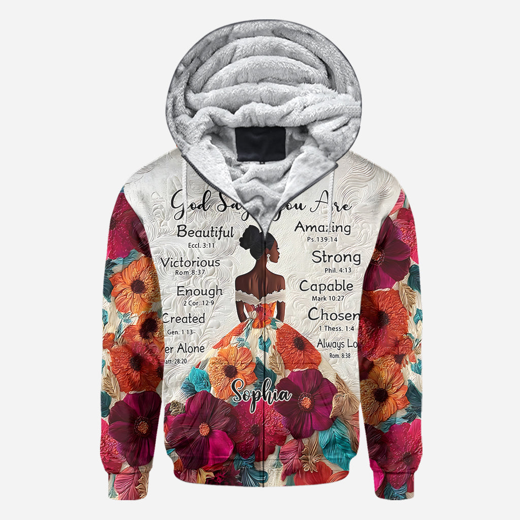 Gott sagt, du bist es – personalisiertes T-Shirt für Afroamerikaner