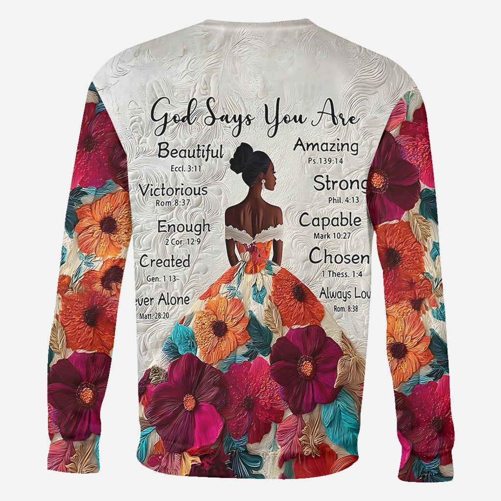 Gott sagt, du bist es – personalisiertes T-Shirt für Afroamerikaner