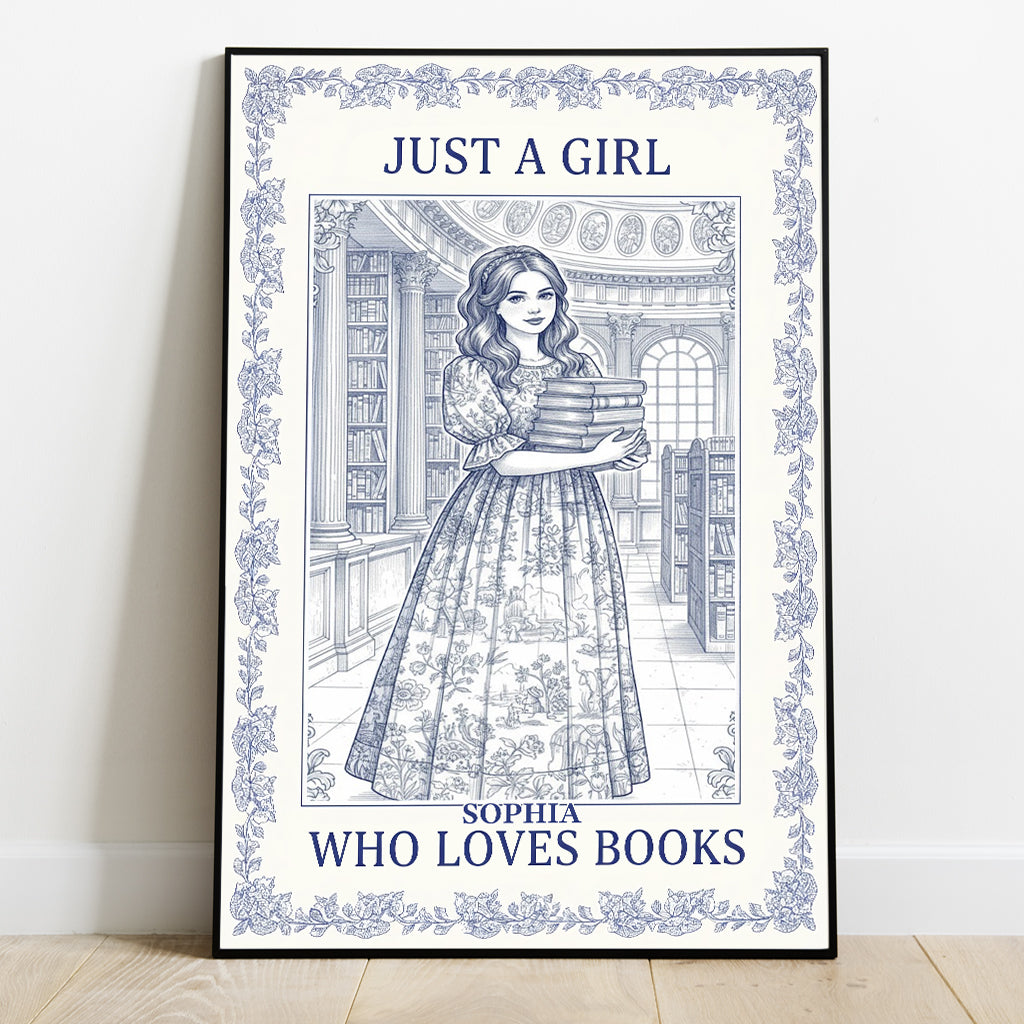 Cadeau idéal pour les amoureux des livres - Toile et affiche personnalisées avec un livre