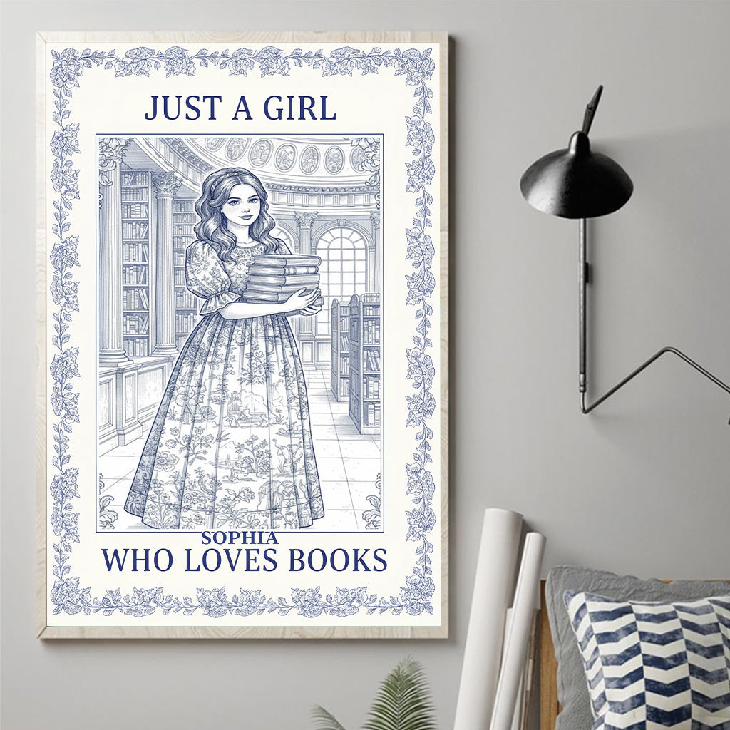 Cadeau idéal pour les amoureux des livres - Toile et affiche personnalisées avec un livre
